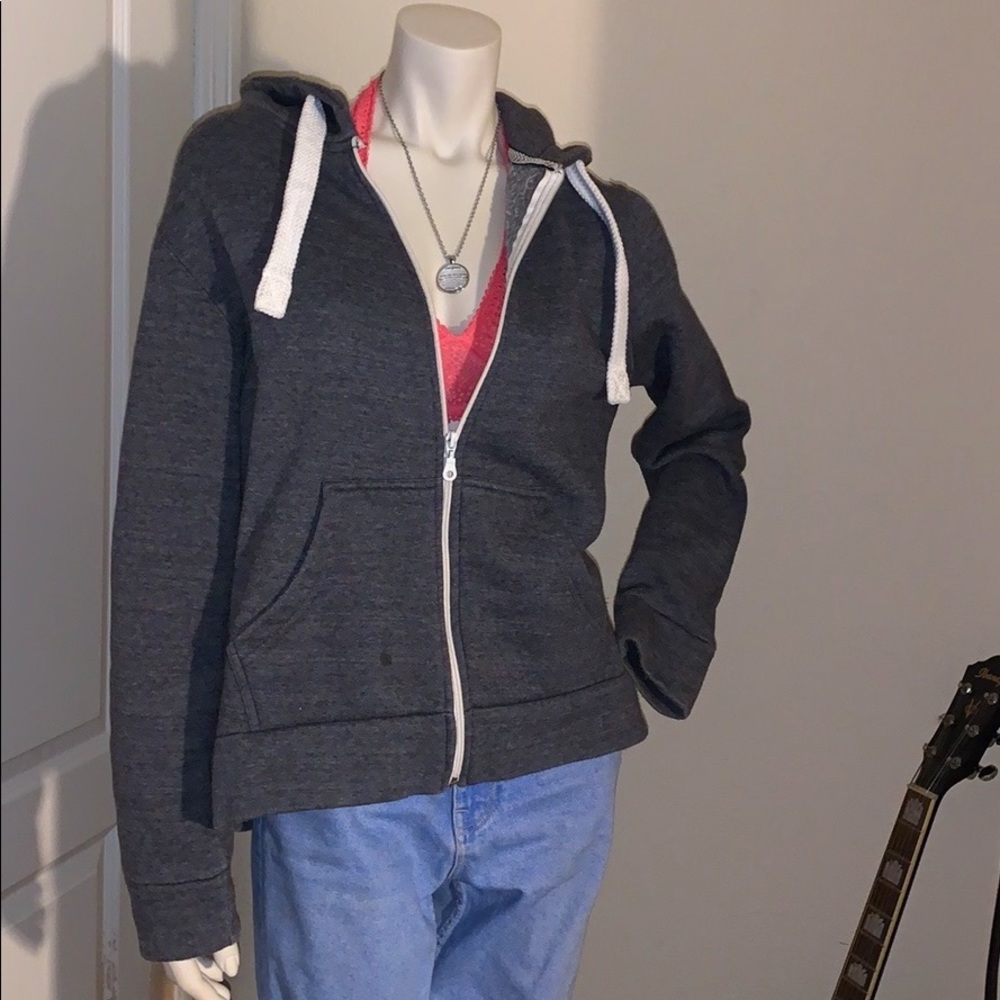 Grey Zip-Up Hoodie